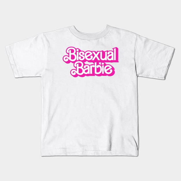 Bi Barbie Logo Barbie The Movie Style Kids T-Shirt by Sparkle Star Store